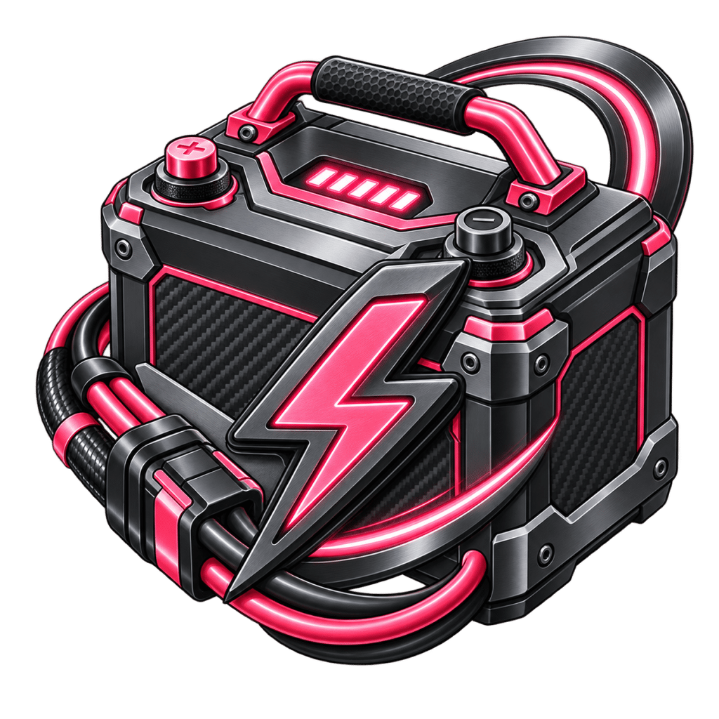 Lithium golf cart battery upgrade illustration showcasing modern power and design, available from Flamingo Custom