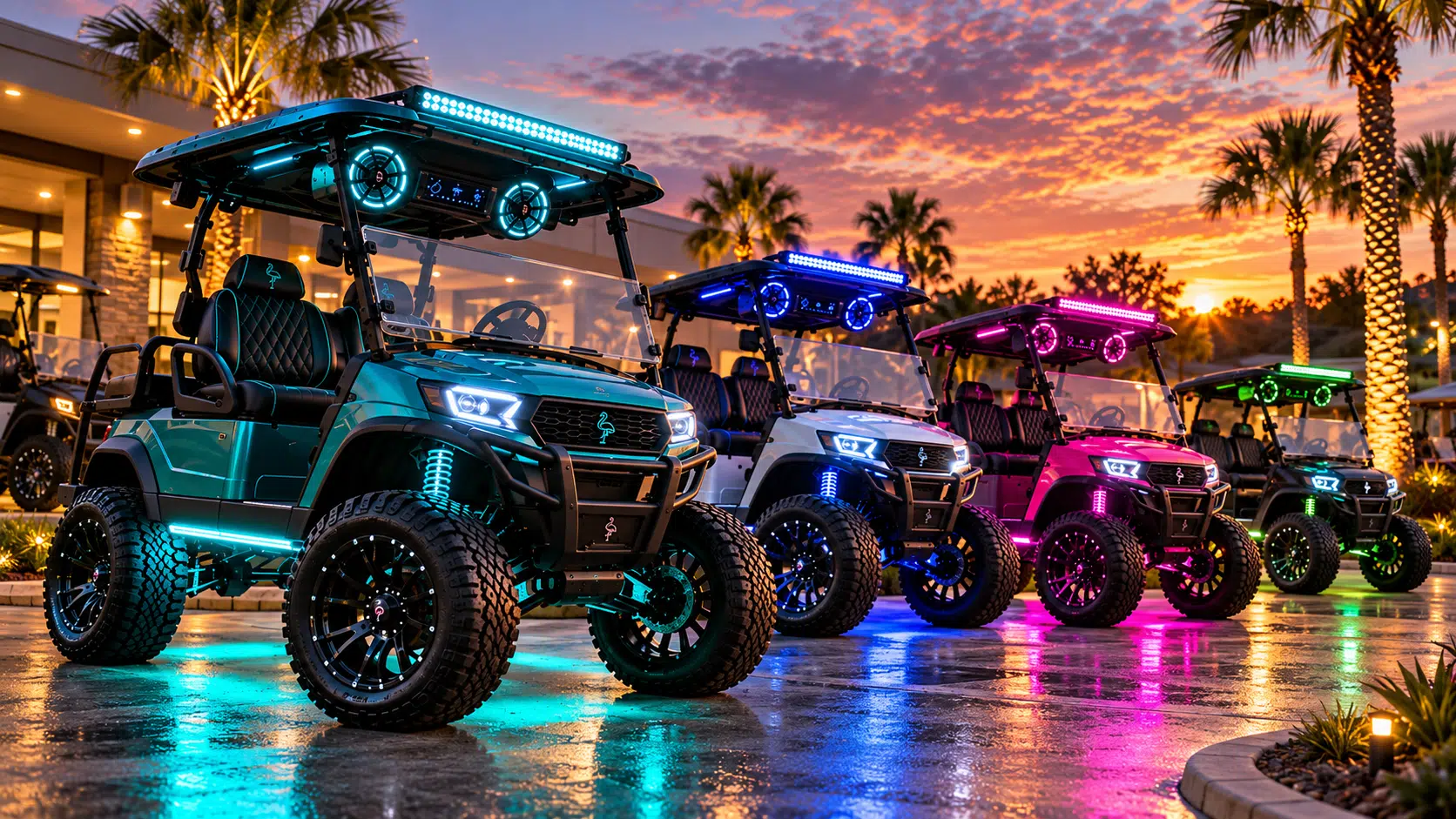 Custom golf carts